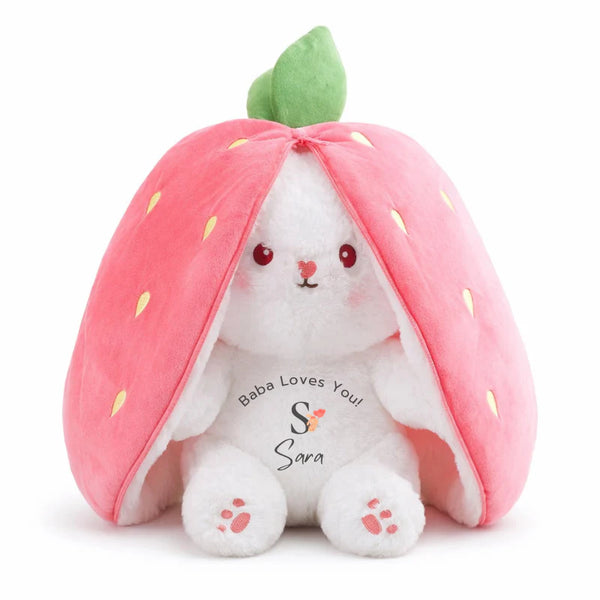 Cute Strawberry Rabbit Plush Bunny