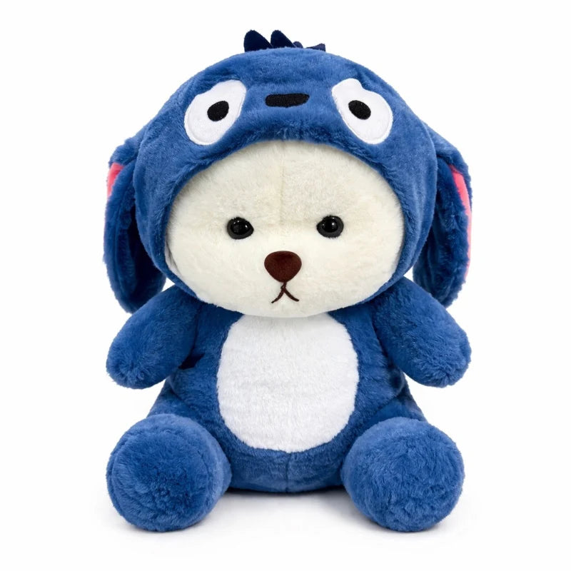 Soft Stuffed Teddy Bear with Cap | 4 Colors