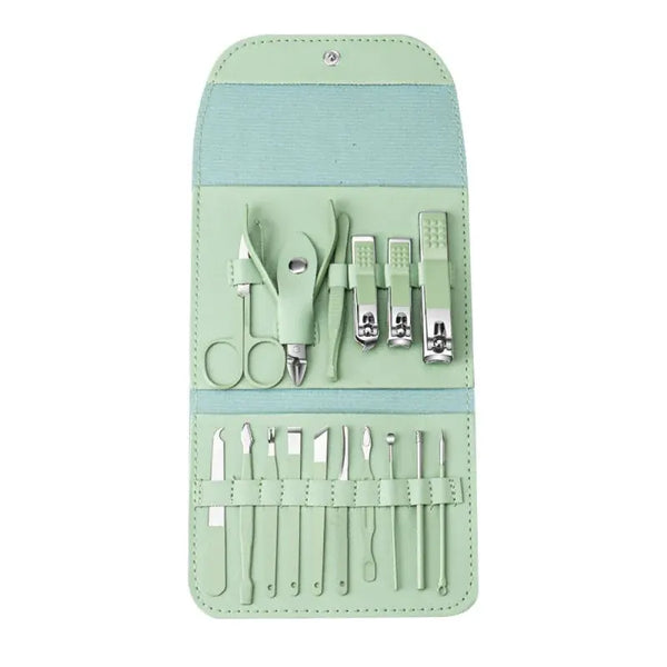 16-PIECE NAIL CLIPPER SET HOUSEHOLD MANICURE BEAUTY TOOLS PORTABLE
