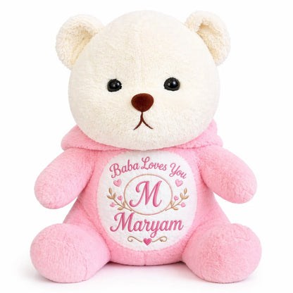 Soft Stuffed Teddy Bear with Cap | 4 Colors