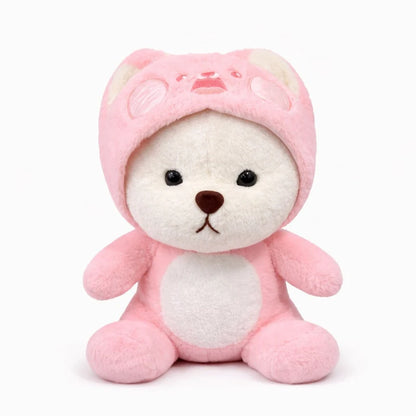 Soft Stuffed Teddy Bear with Cap | 4 Colors