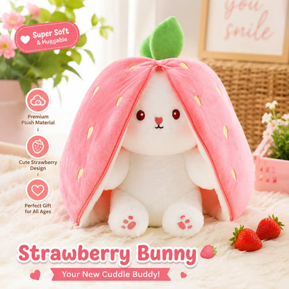 Cute Strawberry Rabbit Plush Bunny