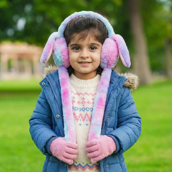 Fluffy Bunny Ear Muffs