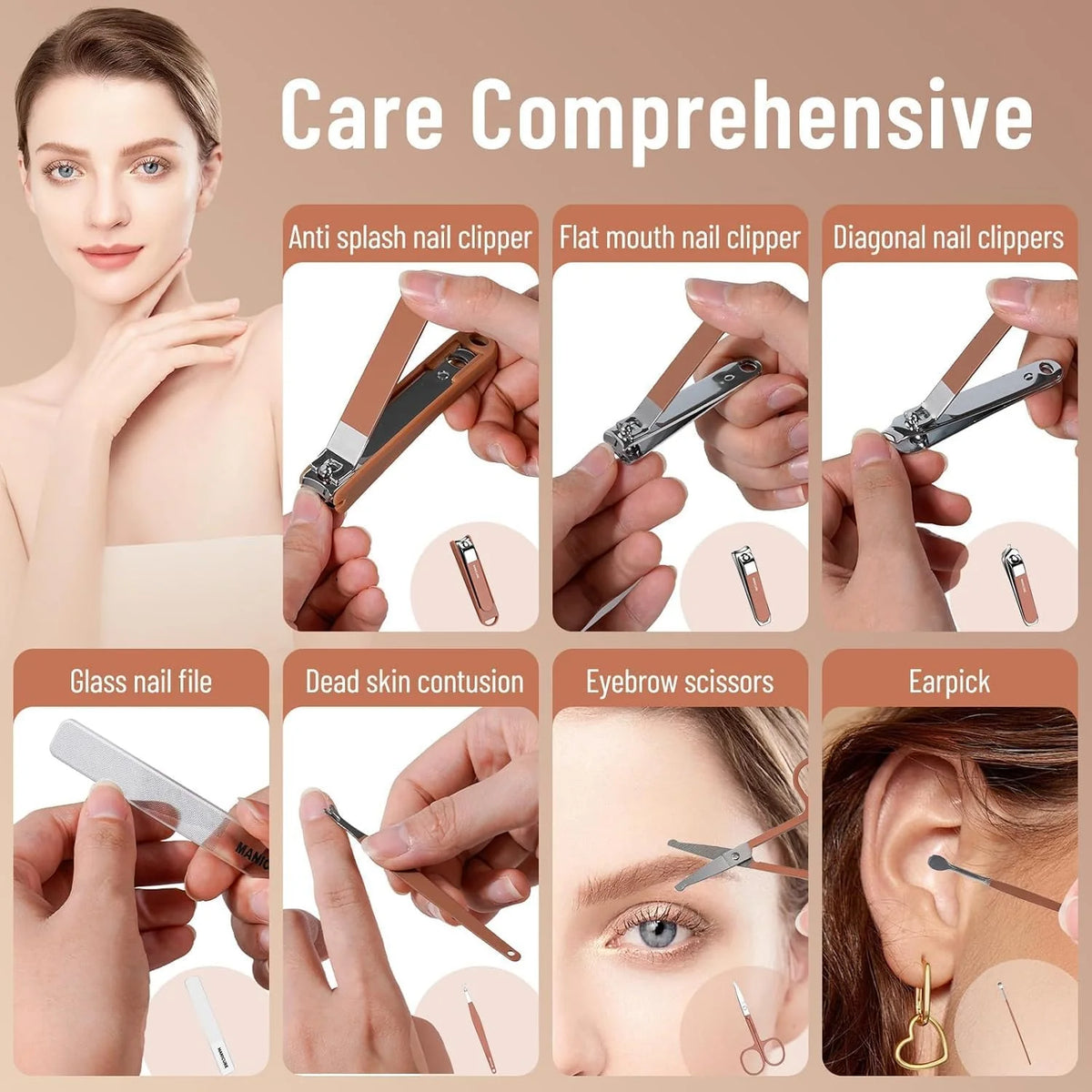8-PIECE PROFESSIONAL MANICURE & NAIL CARE SET