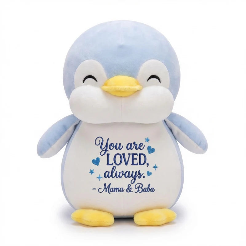Plush Penguin Soft Toy Grey 30cm – Cute Cuddly Penguin Stuffed Animal