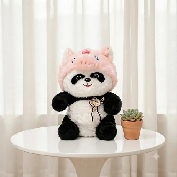 fluffy panda plush